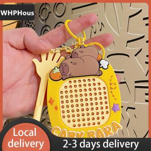 [COD] WHPHous Ship within 24 hours Capybara Decompression Magnetic Steel Ball Drawing Board Childrens Gift Cute Toy Kawaii School Bag Pendant Car Keychain Cute