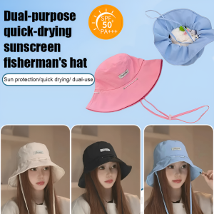 Womens outing dualuse models of face shield cap outdoor sun hat