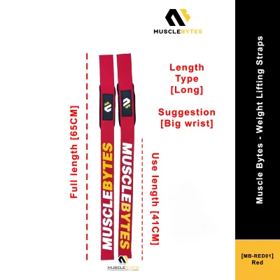 Muscle Bytes - Weight Lifting Straps M Series [2 Pcs / 1 Pair] [Gym Weight Lifting Straps]