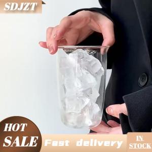 SDJZT Cốc Cà Phê Cốc pha cà phê cuộn tròn cốc thủy tinh gia dụng đồ uống nước trái cây sữa cốc đơn giản trong suốt Chai Nước Thủy Tinh cốc cà phê
