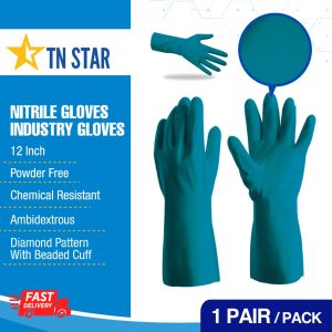 TN STAR  Nitrile Gloves Heavy Duty Chemical Resistance