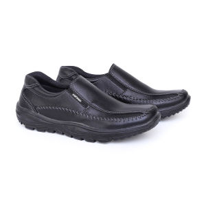 Catenzo -Sepatu Formal Kulit Pria Hitam HJ 015