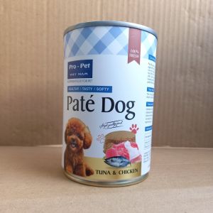 Pate Dog cho chó vị gà cá ngừ thơm ngon đầy đủ dinh dưỡng lon 400g - Bibopetcare