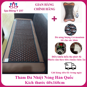 Thảm Đá Nóng Hàn Quốc 60x160cm – Đạt Tiêu Chuẩn Châu Âu | Giảm Đau Nhức Giữ Ấm | BH 12 Tháng + Quà Tặng