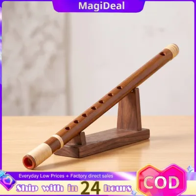 magideal Traditional Japanese Shinobue Flute Polished Shinobue Flute Cylindrical Wind Instrument Natural for Musicians Performance