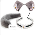 [Có ốc inox] Đuôi cáo Cosplay Đồ Chơi Bộ Cosplay Đuôi Cáo Có Thể Gắn Trực Tiếp Phụ Kiện Dây Đeo Tóc Vòng (Lông Dài/Xù). 