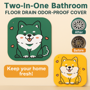 Twoinone Antiodor Cover Floor Drain Mat Floor Drain Deodorant Pad Silicone Floor Drain Cover For Bathroom Sink Water Stopper