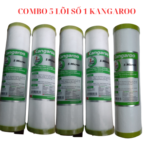 COMBO 5 LÕI LỌC THÔ KANGAROO DÙNG 1 NĂM (GỒM 3 LÕI 1+1 LÕI 2+1 LÕI 3)