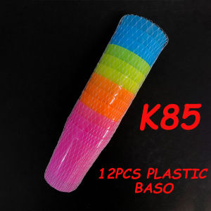 12pcs Neon Plastic Cup Dining Cup Cute Party Drinking Cups Baso 300ML