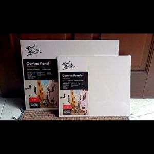 Kanvas Lukis Canvas Panels Mont Marte Lukis Cat Akrilik Cat Minyak Peralatan Melukis
