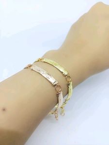 gelang tangan perak asli lapis emas/gelang rante penang ukir /gelang perak silver asli 925 /gelang fashion wanita