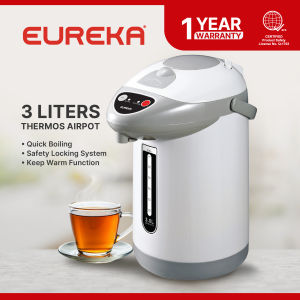 Eureka Electric Airpot Thermos 3 Easy Way Dispense EEA 3.0L