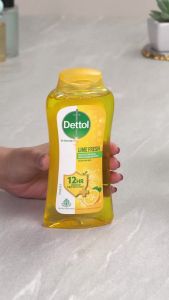 Dettol Body Wash and Shower Gel Lime Fresh For Women and Men 250ml (8.45 fl oz)