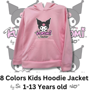 Sanrio Kuromi KIDS TERNO HOODIE JACKET & JOGGER PANTS SET FOR BOYS GIRLS BABY TEENS 2IN1 COORDINATES SETS SWEATER SWEATSHIRT SWEAT SHIRT SHIRTS TOP TOPS PAJAMA BABIES CARTOON SLEEPWEAR SLEEP WEAR PRINTED MPO PULLOVER ZIPPER PULL OVER  Baby Girl Cute
