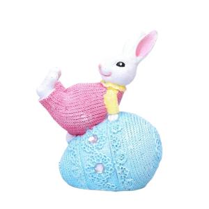 Thủ công Thỏ Nhựa điêu khắc cho mùa xuân trang trí giữa bàn phòng ngủ nightstands trang trí nghệ thuật sưu tập