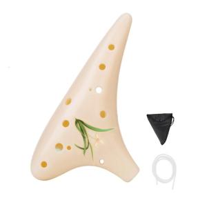 12 Hole Ocarina With Rich Tonal Range And Light weight Resins Construction For Music Enthusiasts And Performers