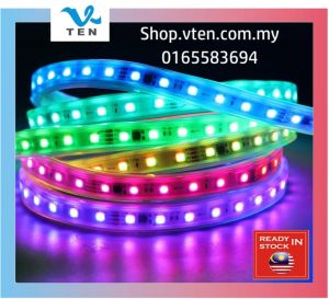1-10M DC24V RGB5050 Magic Color Horse Racing LED Strip Light Dream Color Light Ceiling Light Decoration Light Wtih Bluetooth Power Adapter