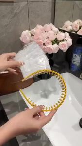 Non-woven Hair Hoop Hair Band Elastic Rubber Band Lock Edge Design For Beauty Salon Ho SPA