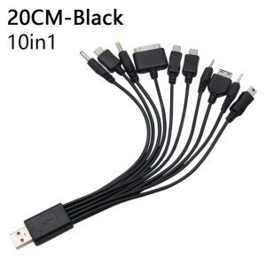 Octopus Cable 10 In 1 USB Mobile Charger Muti-function Pin Charging Cable Wire Charging Line To Multi Plug Charging Cable Portable 10In1 Micro USB 2.0 Version Charger Multifunction Charger Mobile Phone Cable Universal Male To Multi Plug Charger Cable