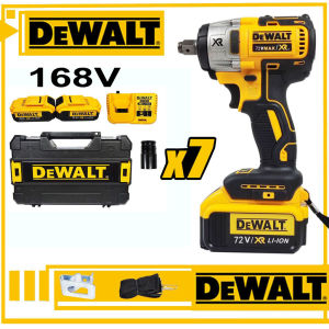 DeWalt Impact Wrench Heavy Duty Original 48v to 198v Options 2pc Li-ion Batter Bring LED Light Cordless 6 Speed Torque Adjustmentimpact Wrench Set Power Tools
