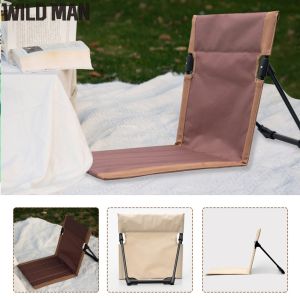 Ghế cắm trại Có thể gập lại với balo du lịch gấp gọn và tựa lưng có thể điều chỉnh cho chỗ ngồi ngoài trời thoải mái