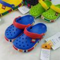 Crocs Clogs Sandals for Kids Boys Crocs Lego Children Baby Girl Cool Slippers Kid's Summer Shoes. 