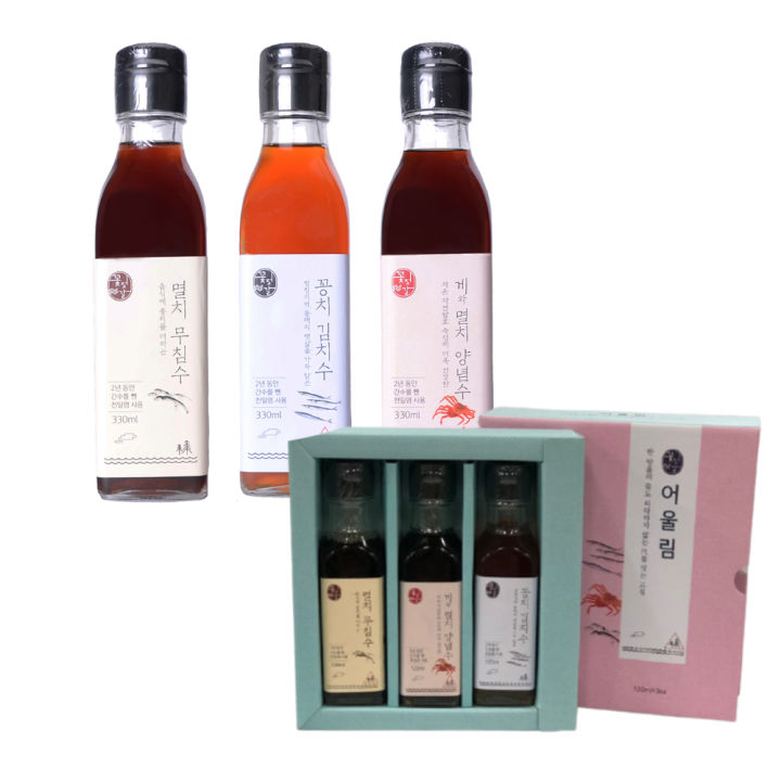 [GGOTJEOTGAL] Korean Anchovy / Saury / Crab&Anchovy Fish Sauce for