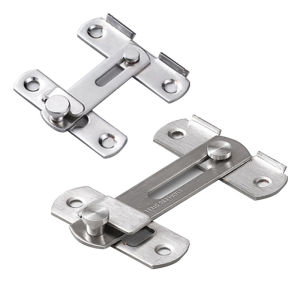 Avet Stainless Steel Swivel Bolt Door Latch Slug Catch Hasp Lock for Slide Gate Fence Partition Fold Door