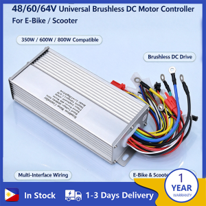 【COD️】E-Bike Scooter Brushless DC Motor Controller 48/60/64Vuniversal 350W 600W 800W  Electric Bicycle Ebike