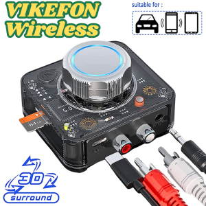 COD KIRIM CEPAT VIKEFON Audio Wireless Receiver Bluetooth 5.0 Adapter Speaker TF Card RCA AUX - C39