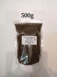 Protein 38%-High Protein Floating Fish Pellet 3.3mm(500g/1000G) Suaitable For goldfish Koi Arowana Guppy Flower HornDiscus Parrot Cichild Tilapia