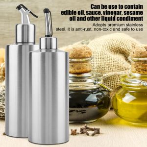 Oil Bottle Cooking Seasoning Sauce Dispenser Stainless Steel Storage Bottles For Oil Vinegar Creative Oil Pouring Kitchen Tool2026
