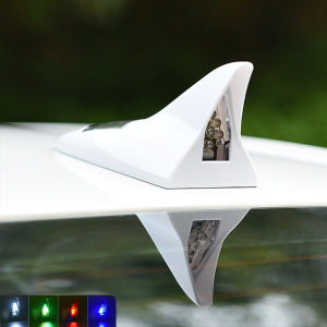 Car shark fin solar strobe light car anti-collision LED automatic strobe light decorative light tail wing modification
