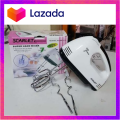 Scarlett professional electric whisks hand Mixer Electric mixer Hand Mixer Easy operation and cleaning ,Milk Shake Mixer,this Hand Mixer is Ideal for home, office, school and traveling, 100% Brand New And High Quality Baking DIY Cake Bread Egg Mixing. 