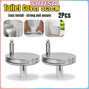Onisa Toilet Seat Screws Quick Install Reusable Toilet Seat Hinge Fixing Bolts Replacement Connector 1Pair