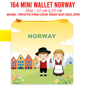 Norwegia Dompet Landmark Souvenir Suvenir Oleh Oleh Norway Mini Wallet Negara Dompet Panjang Pouch Mouse Pad