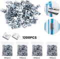 1202 PCS Wire Cage Clips and Pliers Rabbit Chicken Wire Cage Clips J Clips for Wire Cages Hog Ring Pliers Wire Cage Buckle Clips Animal Cage Snap-ring Pliers for Bird Quail Rabbit Chicken Hog Cages. 