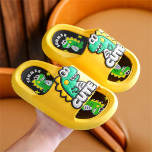 【local Stock】Summer Dinosaur Slippers For Kids New PVC Material Durable Waterproof Antibacterial Odorous Enhanced Protection For Foot Cartilage