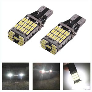 bộ 2 bóng đèn demi siêu sáng T15 W16W 921 45 SMD LED 4014 cho ô tô xe máy báo rẽ xi nhan