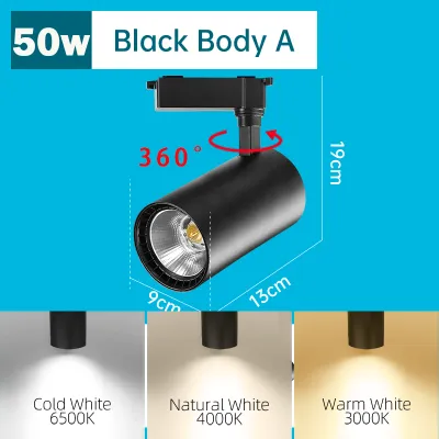 LED Track Light Magnetic Rail Lamp Ceiling spotlight Bar 12W 20W 30W 40W Family Living Room Clothing Store Lighting