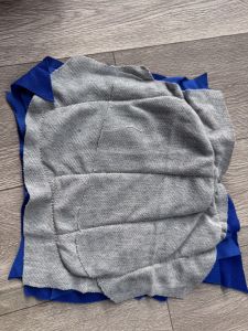 เศษผ้าเย็บวน สีขาวและคละสี(22บ./1กก.)ทำความสะอาด