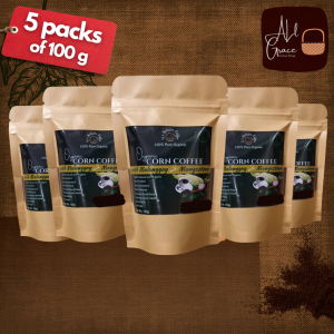 Organic Corn Coffee with Malunggay and Mangosteen 100g 5 PACKS No caffeine Non-acidic No Palpitation Sugar-free Antioxidants For Insomnia Diabetes Acid Reflux Gerd High Blood High Cholesterol Kidney Stomach and Bowel Problems Anemia Irregular Menstruation