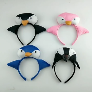 Penguins Headband Tutu Skirt for Kids Girls Animal Penguins Costume Accessories Halloween Costume Cosplay Party Props