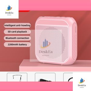 Voice Amplifier Portable Mic Wireless Microphone Loud Speaker Teachers Speaker With Microphone 2200 mAh Mini Bluetooth Microphone for Teachers Class