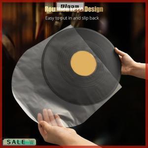 Follow Get New[Bloom Z] 50Pcs 7 10 12 Inch Clear Vinyl Record Protecter LP Record Plastic Bag Anti-static Record Inner Sleeves Packaging Bag Clear Cover