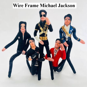 Michael Jackson Rat Jerky Figure Cosplay Stuffed Ornament Bendable Wire Frame Michael Birthday Props Gift