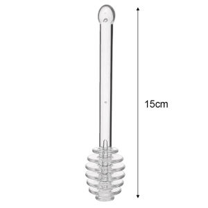 YESPERY 1/2Pcs Honey Dipper Sticks Jam Sauce Spoon Mixing Stick Clear Coffee Milk Tea Stirring Bar Kitchen Supplies Cooking Tools