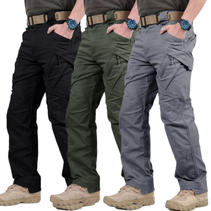 High Quality IX9 Mens Waterproof Tactical Pants Army Cargo Pants Users Outside Sports Hiking Pants