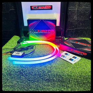 Drl MAXMOTO RGB LED Eyebrow LIGHT Connects ANDROID /IOS WELCOME LIGHT Application Without Spots Motor Accessories