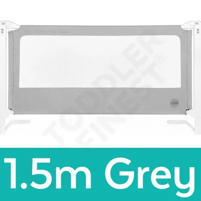 Baby Bed Rail Guard Fence - Toddler Children Safety Bedrail Side Bed Bumper - Vertical Lift 7 Adjustable Height Gate - Anti Fall Triple Lock - Breathable Washable Mesh Fabric - for Crib Single Queen King Mattress ( 1.5m/ 1.8m & 2m)